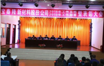 公司召开2018年度总结表彰大会